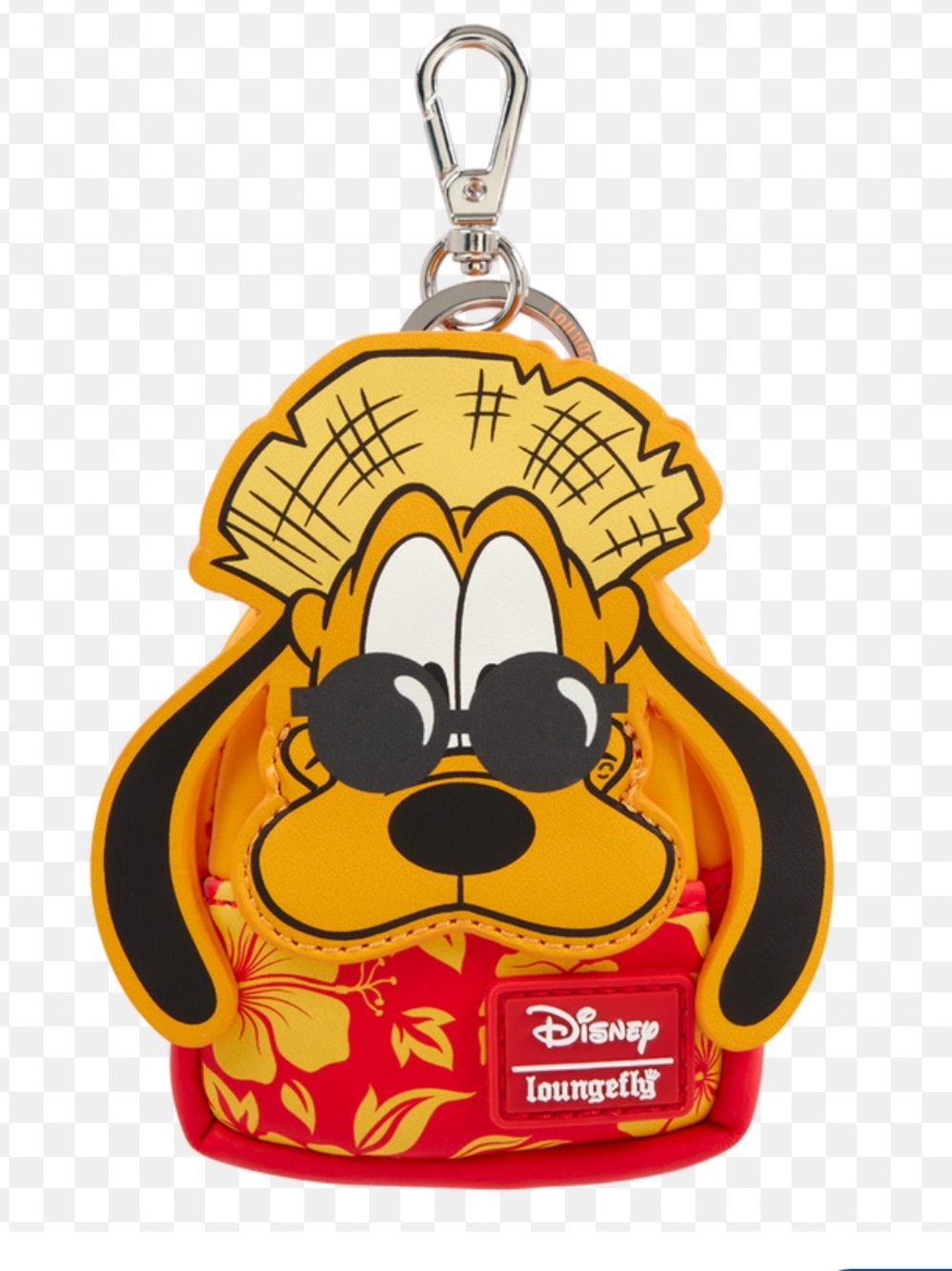 Disney ❤️🧡💛 Loungefly Pluto Backpack Cosplay 95th Anniversary Keychain bag charm